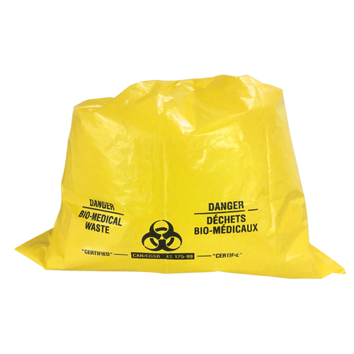 Sure-Guard Bio-Medical Waste Liners, Bio-Hazard, 74" L x 55" W, 2 mil Dufferin Supply