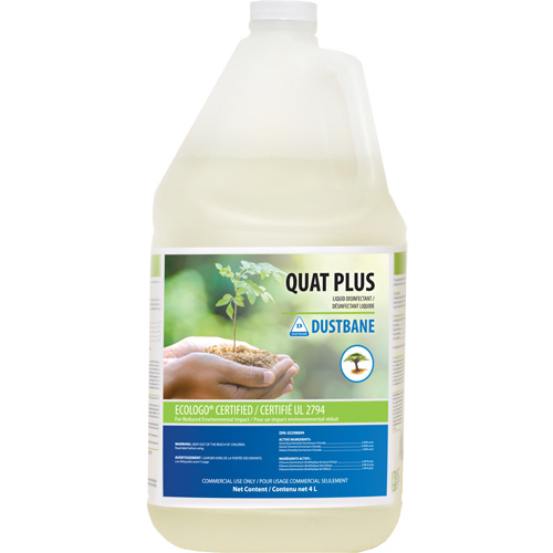 D&eacute;sinfectants et nettoyants Quat Plus, 4 L, Cruche Dufferin Supply