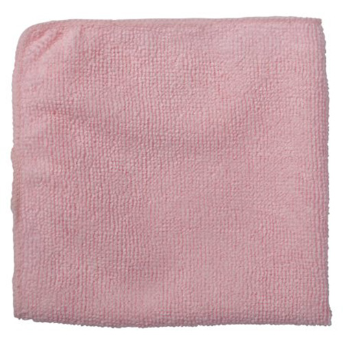 Light-Duty Cleaning Cloth, Microfibre, Red Dufferin Supply