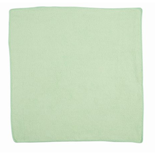 Chiffon de nettoyage pour travaux l&eacute;gers, Microfibre, Vert Dufferin Supply