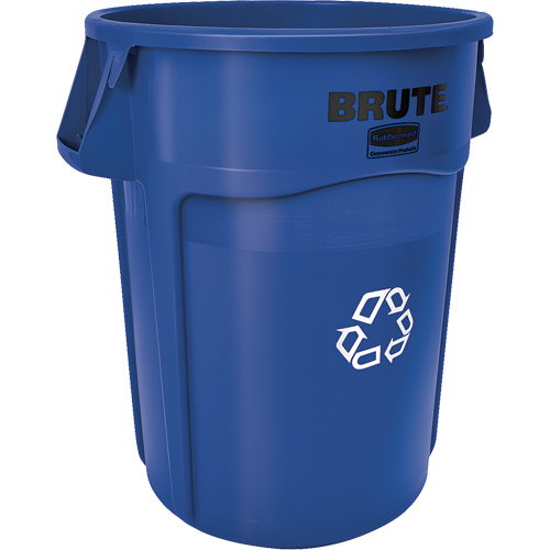 Contenants ronds pour le recyclage BRUTE, Vrac, Plastique, 44 gal. US Dufferin Supply