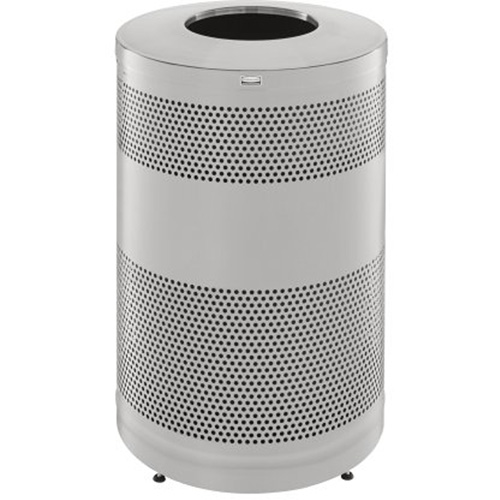 Poubelle d&eacute;corative &agrave; dessus ouvert classique, Acier inoxydable, Capacit&eacute; 51 gal. US Dufferin Supply