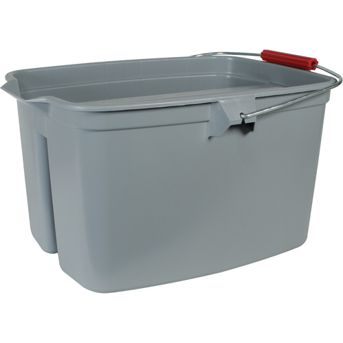 Seau &agrave; double usage, Capacit&eacute; de 5 gal. US (20 pintes), Gris Dufferin Supply
