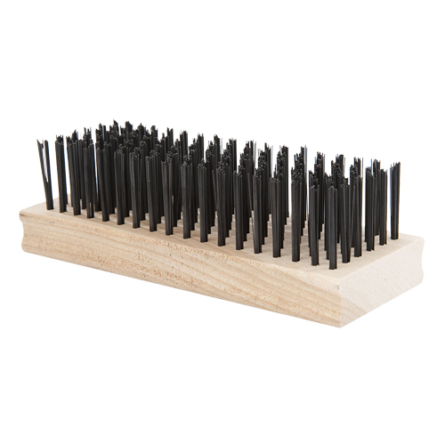 Scratch Brush, Steel, 18 x 6 Wire Rows, 6" Long Dufferin Supply