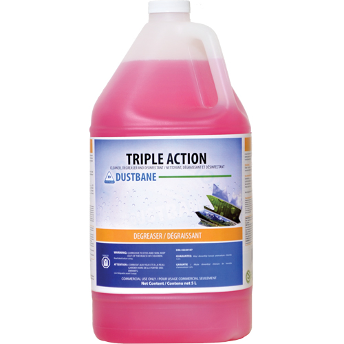 Triple Action - Cleaner, Degreaser, and Disinfectant, 5 L, Jug Dufferin Supply