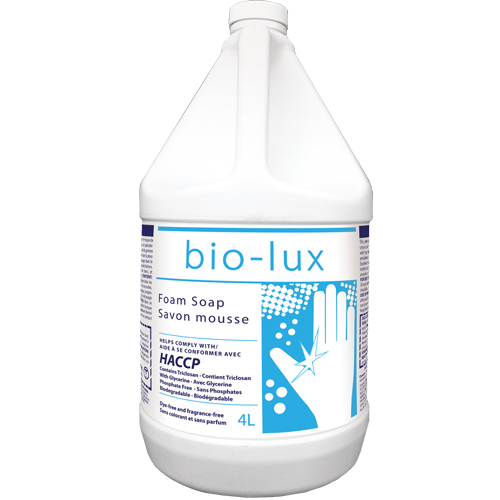 Savon antimicrobien Bio-Lux, Mousse, 4 L, Sans parfum Dufferin Supply