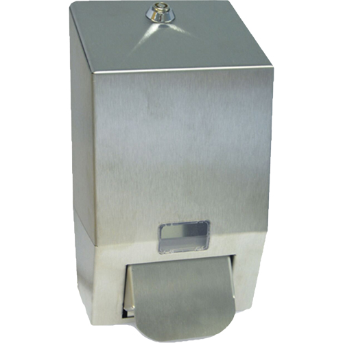 Stainless Steel Soap Dispenser, Push, 1000 ml Capacity, Cartridge Refill Format Dufferin Supply