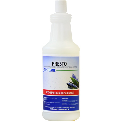 Presto Disinfectant Bowl Cleaner, 1 L, Bottle Dufferin Supply