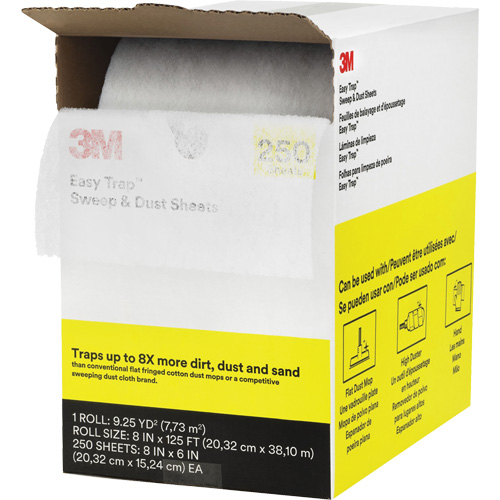 &eacute;poussi&eacute;reur Easy Trap, Microfibre, Blanc Dufferin Supply