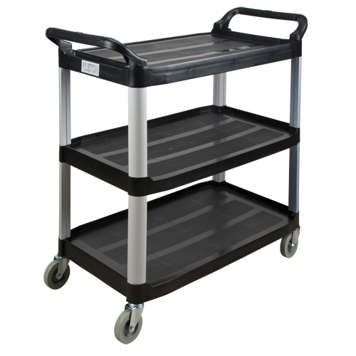 Utility Cart, 3 Tiers, 19-3/4" x 37-1/2" x 40-1/4", 250 lbs. Capacity Dufferin Supply