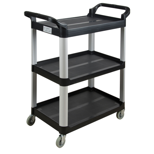 Utility Cart, 3 Tiers, 16-3/4" x 37" x 33-1/2", 250 lbs. Capacity Dufferin Supply