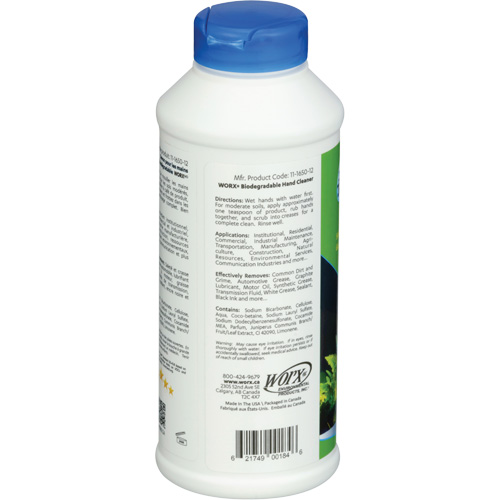 Nettoyant pour les mains biod&eacute;gradable, Poudre, 0,406 lb, Bouteille, Parfum&eacute; Dufferin Supply