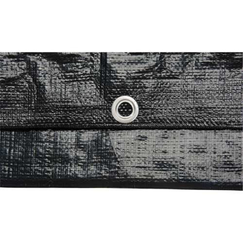 B&acirc;che, Usage industriel l&eacute;ger, Noir, 6' x 8' x 8 mils Dufferin Supply