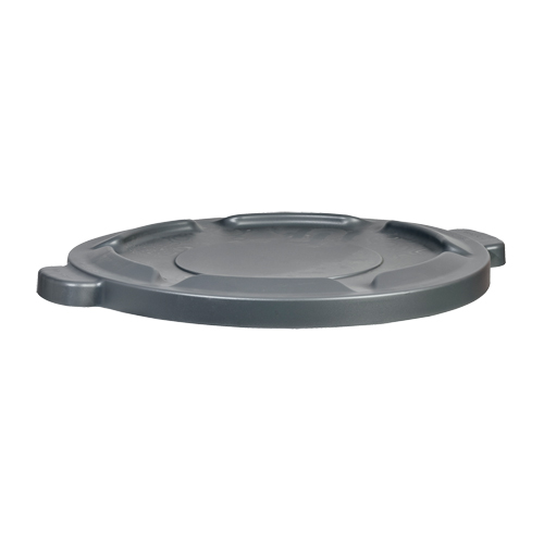 32 Gal Waste Container Lid, Flat Lid, Plastic/Polyethylene, Fits Container Size: 22" Dia. Dufferin Supply