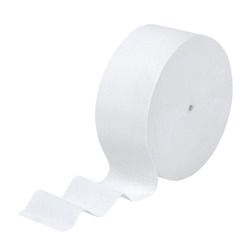 Papier hygi&eacute;nique JRT junior Scott, Rouleau Sans rouleau central, 1 Pli, Longueur 2300', Blanc Dufferin Supply