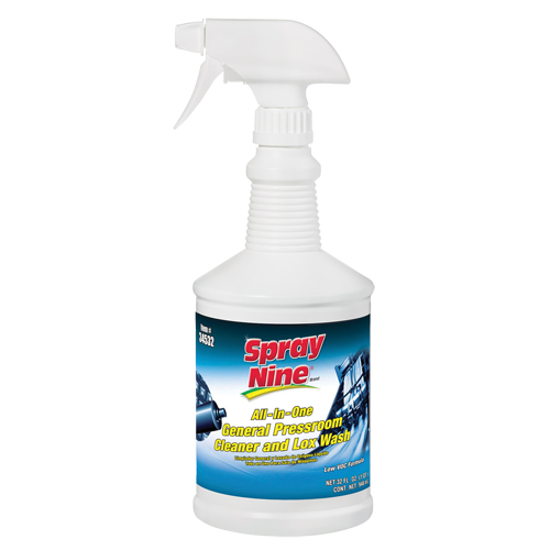 Spray Nine&reg; General Pressroom Cleaner, 946 ml, Trigger Bottle Dufferin Supply