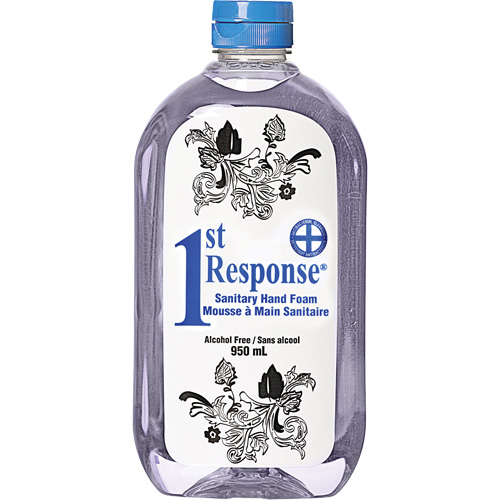 1st Response&reg; Sanitary Hand Foam, Liquid, 950 ml, Bottle, Unscented Dufferin Supply