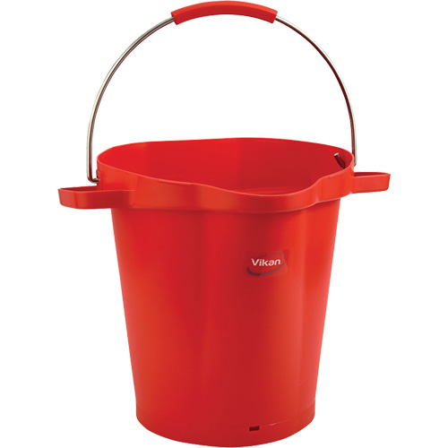 Seau hygi&eacute;nique pour service alimentaire, Rouge, 5 gal. US Dufferin Supply