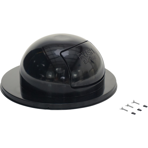 Drum Waste Disposal Top, Dome Lid, Metal, Fits Container Size: 23-1/2" Dia. Dufferin Supply
