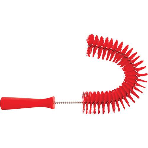 Brosse recourb&eacute;e, Soies Moyen/Ferme, Longueur de 15-1/2", Rouge Dufferin Supply
