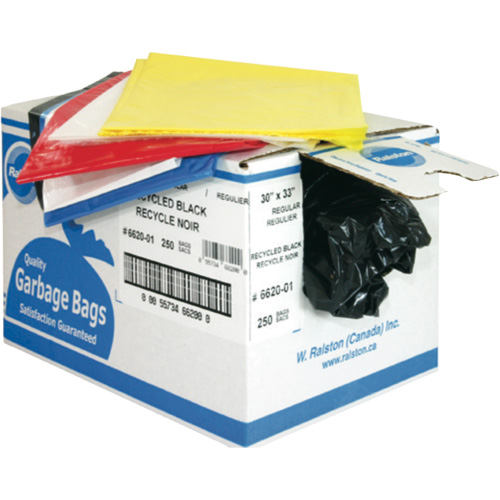 Industrial Garbage Bags, 3X Strong, 35" W x 50" L, 2.7 mils, Orange Dufferin Supply