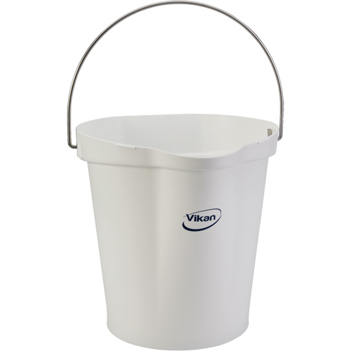 Food Hygiene Bucket, White, 3 US gal. Dufferin Supply