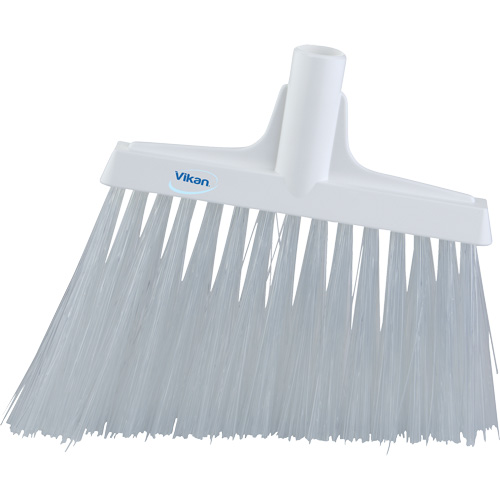 T&ecirc;te de balai oblique, Crins Extra-ferme, 12", Polyester, Blanc Dufferin Supply