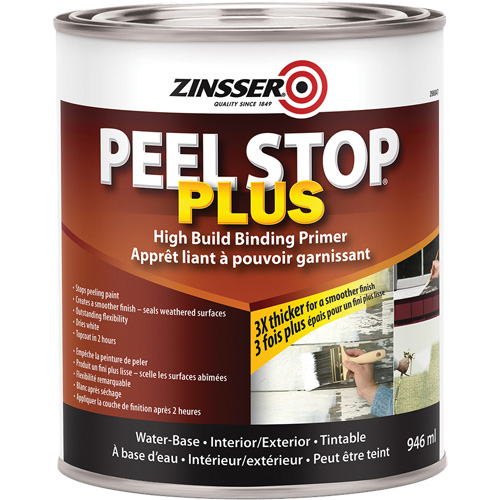 Couche primaire avec liant Plus High Build Peel Stop, 946 ml, Canette, Blanc Dufferin Supply