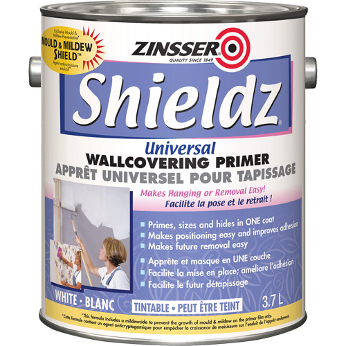 Shieldz&reg; Universal Wall Covering Primer, 3.7 L, Gallon, Tintable White Dufferin Supply
