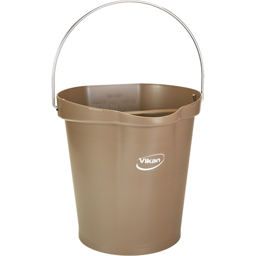 Food Hygiene Bucket, Brown, 3 US gal. Dufferin Supply