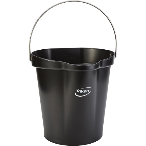 Seau pour l'hygi&egrave;ne des aliments, Noir, 3 gal. US Dufferin Supply