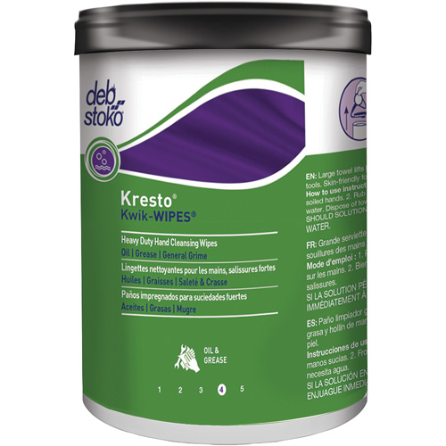 Kresto&reg; Kwik-Wipes&reg; Wipes, 70 Wipes, 12" x 10" Dufferin Supply