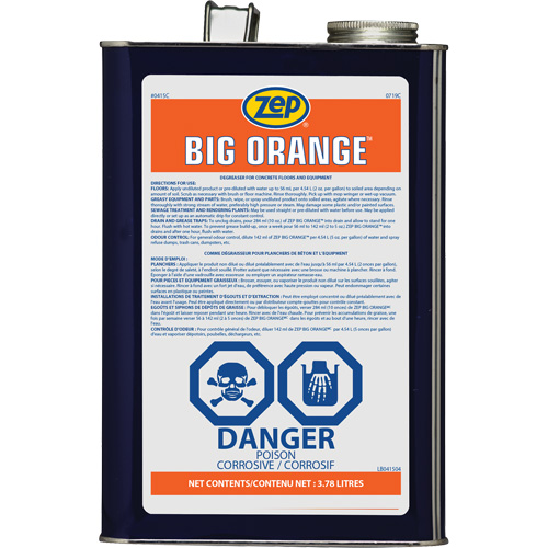 Big Orange Citrus Industrial Degreaser, 3.78 L Dufferin Supply