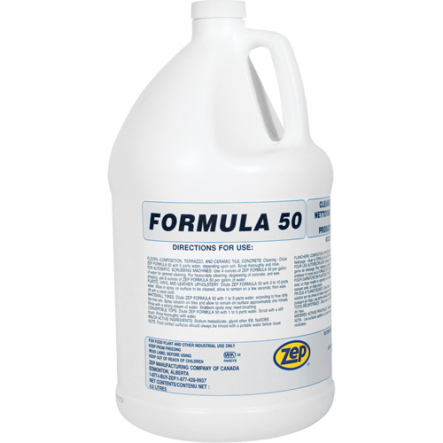 Nettoyant alcalin pour gros travaux Formula 50, 4 L, Cruche Dufferin Supply