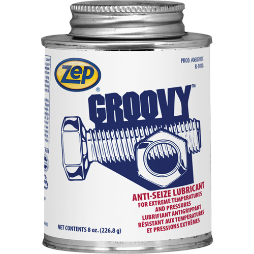 Lubrifiant antigrippage Groovy, 8 oz, Canette &agrave; dessus brosse, 2100°F (1100°C) Temp max. Dufferin Supply