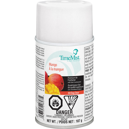 Purificateur dair industriel TimeMist, Mangue, Canette a&eacute;rosol/Cartouche Dufferin Supply