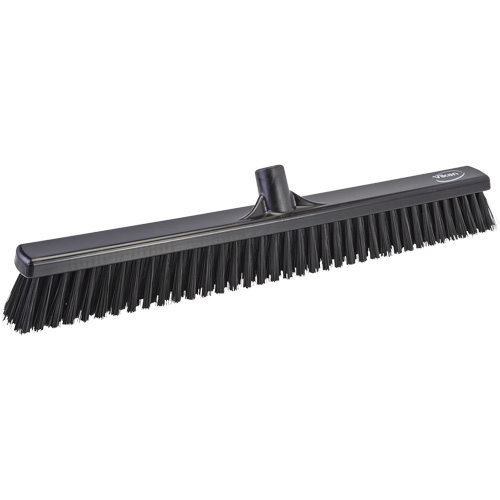 T&ecirc;te de balai-brosse &agrave; soies combin&eacute;es, Crins Cors&eacute;/Fin, 24", Polyester, Noir Dufferin Supply
