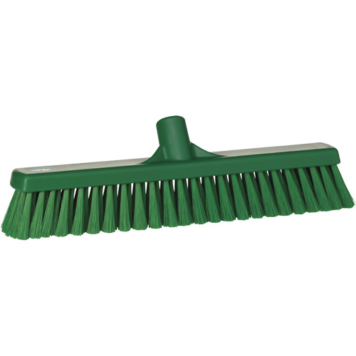 T&ecirc;te de balai-brosse pour petites particules, Crins Fin, 16-1/2", Polyester, Vert Dufferin Supply