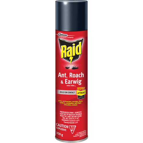 Raid&reg; Ant, Roach & Earwig Insect Killer, 350 g, Solvent Base Dufferin Supply