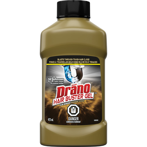 Produit d&eacute;bouchant extra puissant pour les bouchons de cheveux de Drano Dufferin Supply
