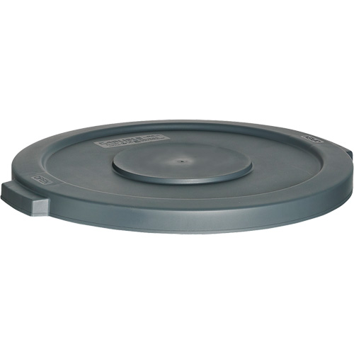 Waste Container Lid, Flat Lid, Plastic, Fits Container Size: 24" Dia. Dufferin Supply