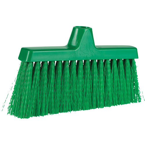 ColorCore Angle Head Broom, Medium Bristles, 10", Polypropylene, Green Dufferin Supply