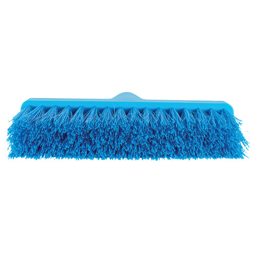 ColorCore Angle Head Broom, Medium Bristles, 10", Polypropylene, Blue Dufferin Supply