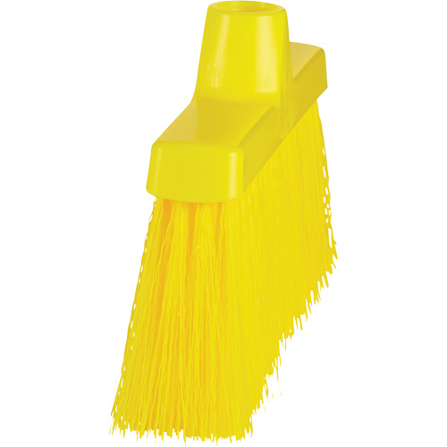 ColorCore Angle Head Broom, Medium Bristles, 10", Polypropylene, Yellow Dufferin Supply