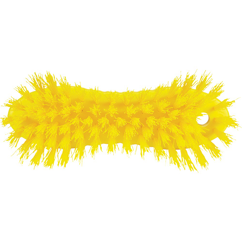 ColorCore Hand Brush, Stiff Bristles, 6" Long, Yellow Dufferin Supply