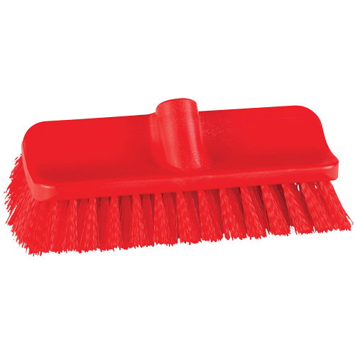 Brosse &agrave; angle double ColorCore pour surfaces hautes et basses, Soies Ferme, Longueur de 10", Rouge Dufferin Supply