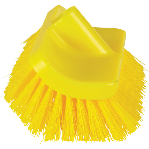 ColorCore High-Low Brush, Stiff Bristles, 10" Long, Yellow Dufferin Supply