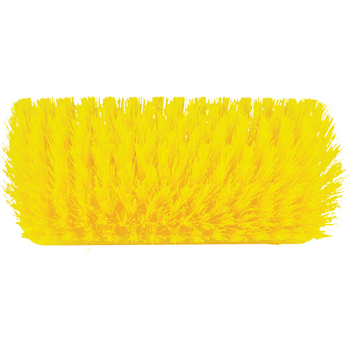 ColorCore High-Low Brush, Stiff Bristles, 10" Long, Yellow Dufferin Supply