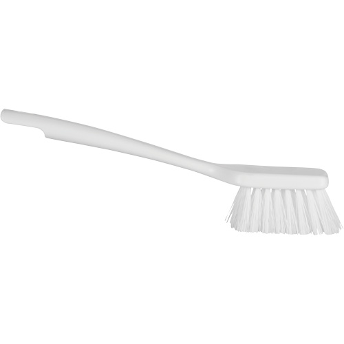 ColorCore Short Handle Brush, Stiff Bristles, 12" Long, White Dufferin Supply