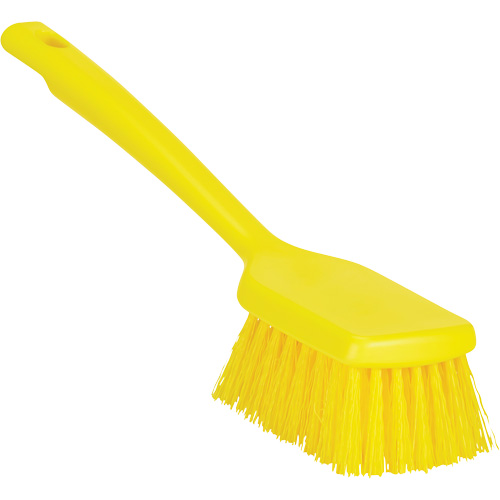 Brosse &agrave; manche court ColorCore, Soies Ferme, Longueur de 12", Jaune Dufferin Supply